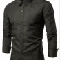 MarKyi good quality 2017 pocket mens long sleeve silk shirts sprin new business mens casual shirts s