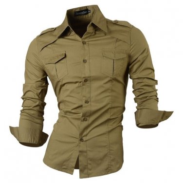 2018 Spring Autumn Features Shirts Men Casual Jeans Shirt New Arrival Long Sleeve Casual Slim Fit Ma