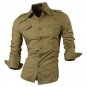 2018 Spring Autumn Features Shirts Men Casual Jeans Shirt New Arrival Long Sleeve Casual Slim Fit Ma