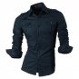 2018 Spring Autumn Features Shirts Men Casual Jeans Shirt New Arrival Long Sleeve Casual Slim Fit Ma