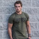 Mens Summer Fashion Leisure t Shirt Crossfit Fitness Bodybuilding Muscle male Short Slim fit Shirts 