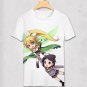 Sword Art Online T-shirt Asuna Kirito Kirigaya Kazuto SAO Cosplay Costume Anime Fashion Men Women T
