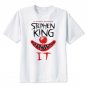2017 IT Movie T Shirt Stephen King Print Joker Funny Tees pennywise Custom Tops clown costume T-shir