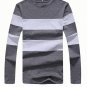 Liseaven 2017 New Autumn Winter Mens Long Sleeve T-Shirt O Neck Striped T Shirt for Men