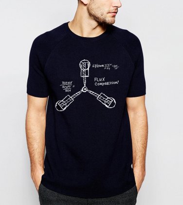 Hot Sale  Back to the Future Science T Shirts Men 2017 Summer New Casual Slim Fit 100% Cotton High Q