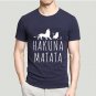 HAKUNA MATATA Men T Shirt 2017 Summer 100% Cotton High Quality Men T Shirt Slim Fit Casual Anime T-S