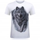 T-Shirt Men Snow Wolf 3D Printed Cotton Swag Funny T shirts Unisex palace Tshirt Homme White Brand C