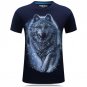T-Shirt Men Snow Wolf 3D Printed Cotton Swag Funny T shirts Unisex palace Tshirt Homme White Brand C