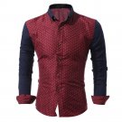 2017Ne BrandMens Shirt Polka dot printed Long Sleeve Business Popular Casual Style  Clothing Camisa 