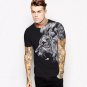 Cool 3D T Shirt Men 2017 Mens Fashion The Lord of the Rings Map Printed O Neck T-shirt Brand Slim Fi