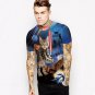 Cool 3D T Shirt Men 2017 Mens Fashion The Lord of the Rings Map Printed O Neck T-shirt Brand Slim Fi
