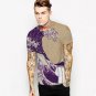 Cool 3D T Shirt Men 2017 Mens Fashion The Lord of the Rings Map Printed O Neck T-shirt Brand Slim Fi