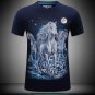 S-6XL 3D T-shirt Mens Hot 2017 Summer Walking Tiger Printed T-shirts Men Cotton Casual Brand T shirt