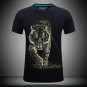 S-6XL 3D T-shirt Mens Hot 2017 Summer Walking Tiger Printed T-shirts Men Cotton Casual Brand T shirt