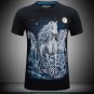 S-6XL 3D T-shirt Mens Hot 2017 Summer Walking Tiger Printed T-shirts Men Cotton Casual Brand T shirt