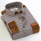 2017 Spring Fashion Men Shirt Slim Fit Long Sleeve Shirt Plaid Casual camisa social masculin brand m