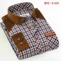 2017 Spring Fashion Men Shirt Slim Fit Long Sleeve Shirt Plaid Casual camisa social masculin brand m