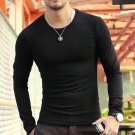 All new o- Neck slim men long sleeve t-shirt  base shirt saints thermal undershirt men\'s autumn spr