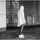 Mens Hooded T Shirt Hipster Hip Hop Streetwear Gold Side Zipper Men Extended Arc Cut Long Sleeve Tee