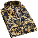 Men Shirts Long Sleeve Spring Summer Fashion Printing Floral Male Shirts Brand Clothing Casual shirt