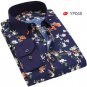 Men Shirts Long Sleeve Spring Summer Fashion Printing Floral Male Shirts Brand Clothing Casual shirt