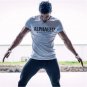 2017 New Summer Men T-shirt Short Sleeve Cotton Muscle Dr. Brothers Print ALPHALETE Fitness T Shirt 