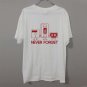 Fashion New T-shirts Men Short Sleeve Never Forget Floppy Disc VHS Cassette Tech Geek Print T Shirts