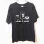 Fashion New T-shirts Men Short Sleeve Never Forget Floppy Disc VHS Cassette Tech Geek Print T Shirts