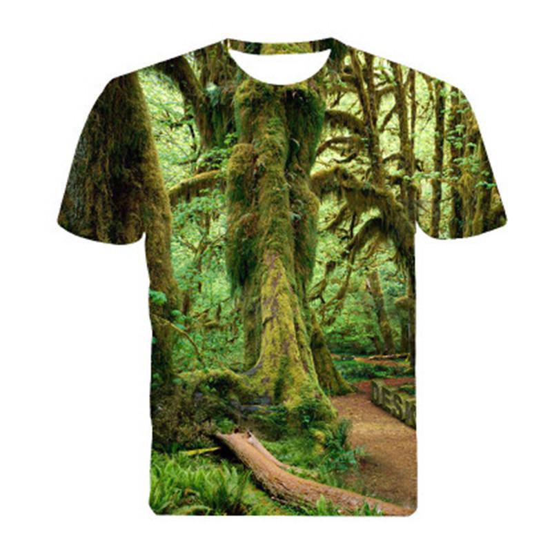 Summer New 2018 Stylish Men Printed T Shirt Casual O-neck Short Sleeve Both Side 3D Print Men\'s T S