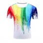 Summer New 2018 Stylish Men Printed T Shirt Casual O-neck Short Sleeve Both Side 3D Print Men\'s T S