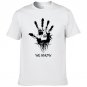 Skyrim Men\'s T-Shirt Letter Printed Cotton O-neck Fashion Top Shirt Summer Short Sleeves Casual Men