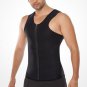 New Solid Shapers Men Fitness Waist Trainer Corset Vest Shapewear Mens Body Shaper Zip Revisiable Bo