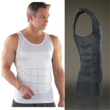 Men Slimming Body Shaper Tummy Shaper Vest Belly Underwear Shapewear Waist Shirt