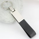 high quality genuine leather keychain key ring hanging key chain key holder slip on belt portachavi 