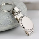 circular round keychain key ring hanging key chain key holder clip on belt high quality sleutelhang 