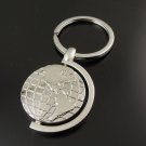 Mini Globe Shape Key Chain Designed Mens Clasp Round Circle Key Rings Zinc Alloy New Fashion Fashion