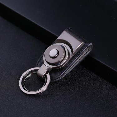 detachable hanging keychain key ring clip on belt genuine leather key chain key holder sleutelhanger