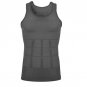 Mens Body Shaper Vest Bodybuilding Back Cross Design Chest Slimming Undershirt Waist Belly Posture S