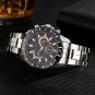 McyKcy Luxury Mens Stainless Steel Date Quartz Analog Sport Wrist Watch