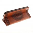 Retro Phone Cases For iPhone 7 6 6s Plus SE 5 5s Case Sunflower Paisley Relief PU Leather Stand Wall