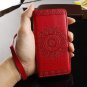 Retro Phone Cases For iPhone 7 6 6s Plus SE 5 5s Case Sunflower Paisley Relief PU Leather Stand Wall