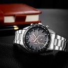 Fashion Men Stainless Steel Band Analog Quartz Movement Wrist Watch