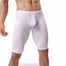 Fashion Men\'s Half Leg Pant  Bodysuit Trouser Shapewear Boxer Shorts Underwear