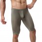 Fashion Men\'s Half Leg Pant Bodysuit Trouser Shapewear Boxer Shorts Underwear
