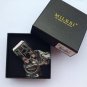 Milesi - Brand Men KeyChain Belt Clip Pull Auto Lock Key Chain Double Ring Men Car Key Holder Novelt