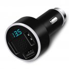 Powstro 2 in 1 Aluminium Dual USB Car Charger Stainless Steel Emergency Hammer Fatigue driving voice