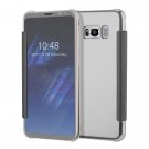 Luxury Flip For Samsung Galaxy S8 S8 Plus Cover Fashion Plating Mirror Case Fundas Clear Screen View