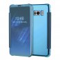 Luxury Flip For Samsung Galaxy S8 S8 Plus Cover Fashion Plating Mirror Case Fundas Clear Screen View