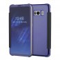Luxury Flip For Samsung Galaxy S8 S8 Plus Cover Fashion Plating Mirror Case Fundas Clear Screen View