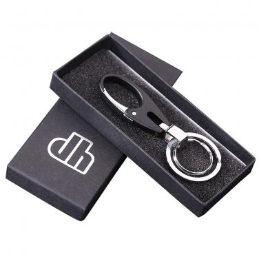 Men Business Alloy Keychain Gift Box Handbag Key Ring Car Key Pendant